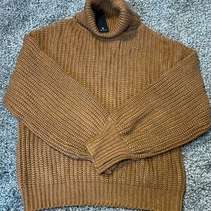 Adidas Men's Tan Turtleneck Sweater